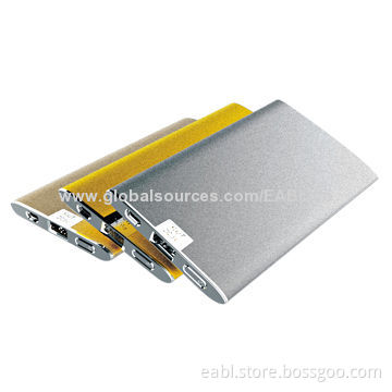 Power Bank Packs, 5,000mAh/A Grade Li-polymer Battery, OEM/ODM, LED Indicator, Metal Housing, Thin